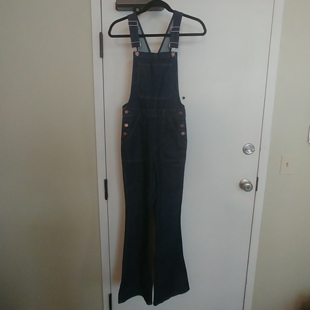 Madewell Flea Market Flare Overalls